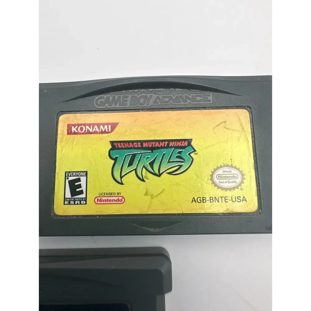TMNT Ninja Turtles 1 & 2 Nexus Game Boy Advance Lot 3 Games Authentic Saves